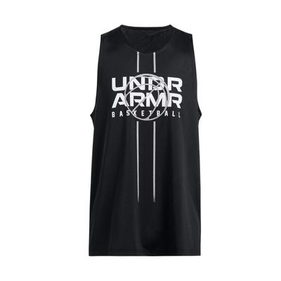 Zone Letter Print Reversible Sleeveless T-Shirt Men Tops Black 1387088-001
