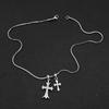 Minimalist Cross Pendant Necklace For Men Women Hip Hop Fashion Jewelry Accessories