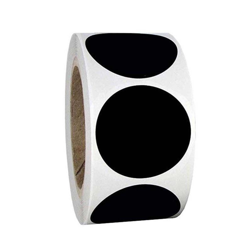 120pcs/roll Blank Label Round Chalkboard Sticker Kitchen Pantry Labels for Canning Spice Jars Reusable top sale