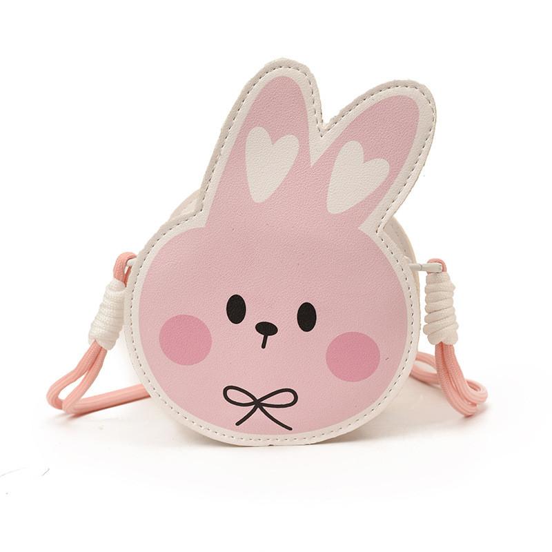 Childrens Cute Hello Kitty Rabbit Pu Mini Crossbody Bag For Kindergarten Daily Use