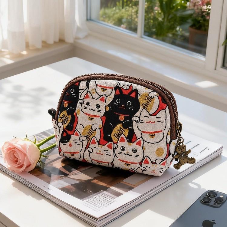 Japanese Cartoon Kaka Tribe Keychain Coin Purse for Women