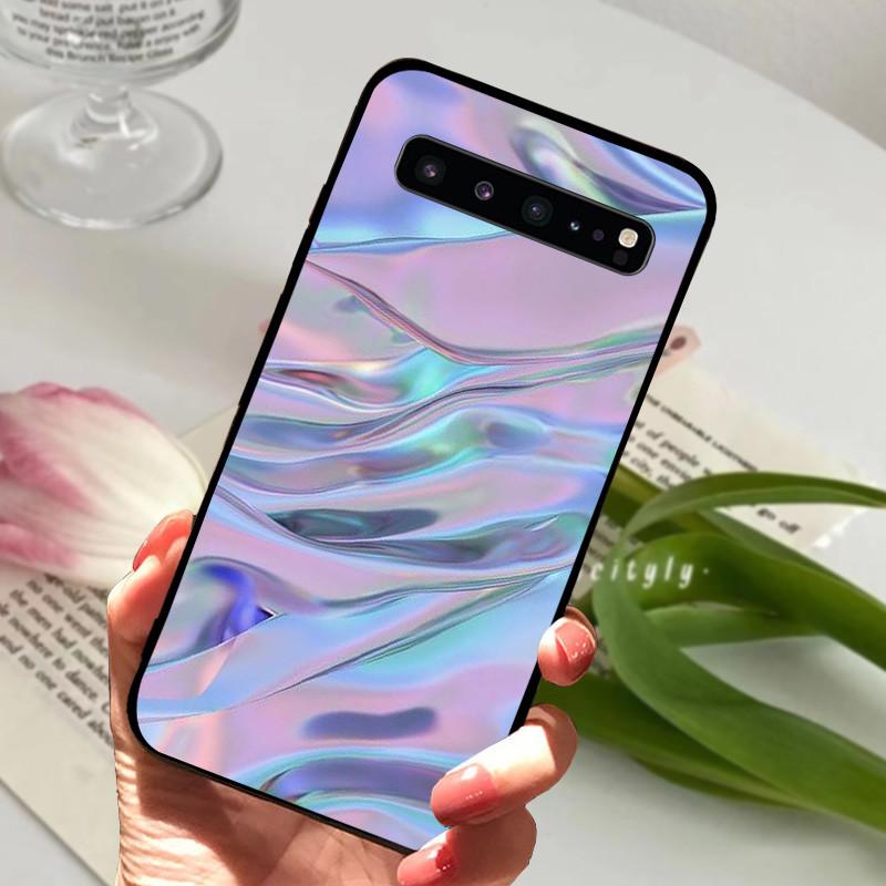 Pro Samsung S10 5G Pouzdro S10 Plus Nárazuvzdorné Mramorové Černé Pouzdra Pro Samsung Galaxy S10 Plus S10e Kryt Silikonový Zadní Nárazník S10+