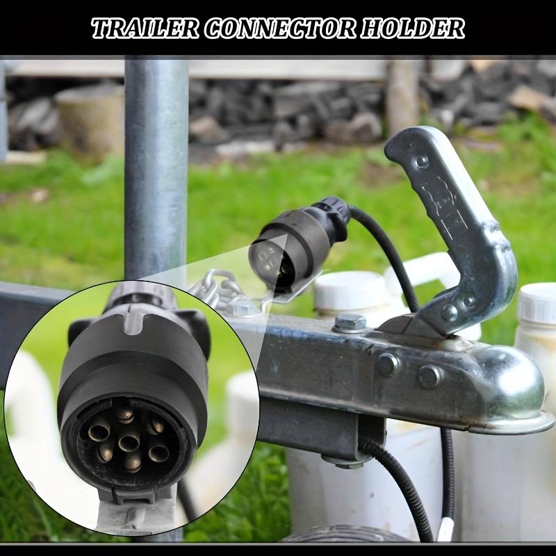 Waterproof Tow Bar Plug Holder, Sturdy Plastic 7-13 Pin Bracket, Practical Trailer Installation Accessory