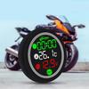 12V Motorcycle Water/Air Temperature Voltage Timer Time Meter LED Digital Display with Water High Temp Low Voltage Alarm