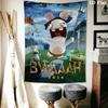 Rabbids Invasion Bliss Wall Hanging Printed Fabric Blanket Decorative Tapestries for Bedroom Living Room Home Decor