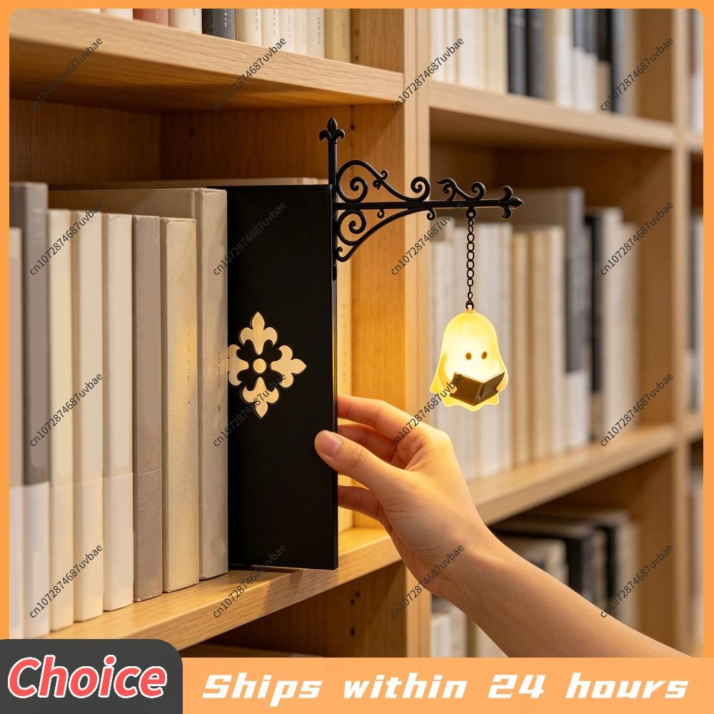 Bookshelf Lighting Library Lantern Decorative Reading Book Shelf Lights for Bookworms Antique Led Books Nook Lamp Ornament