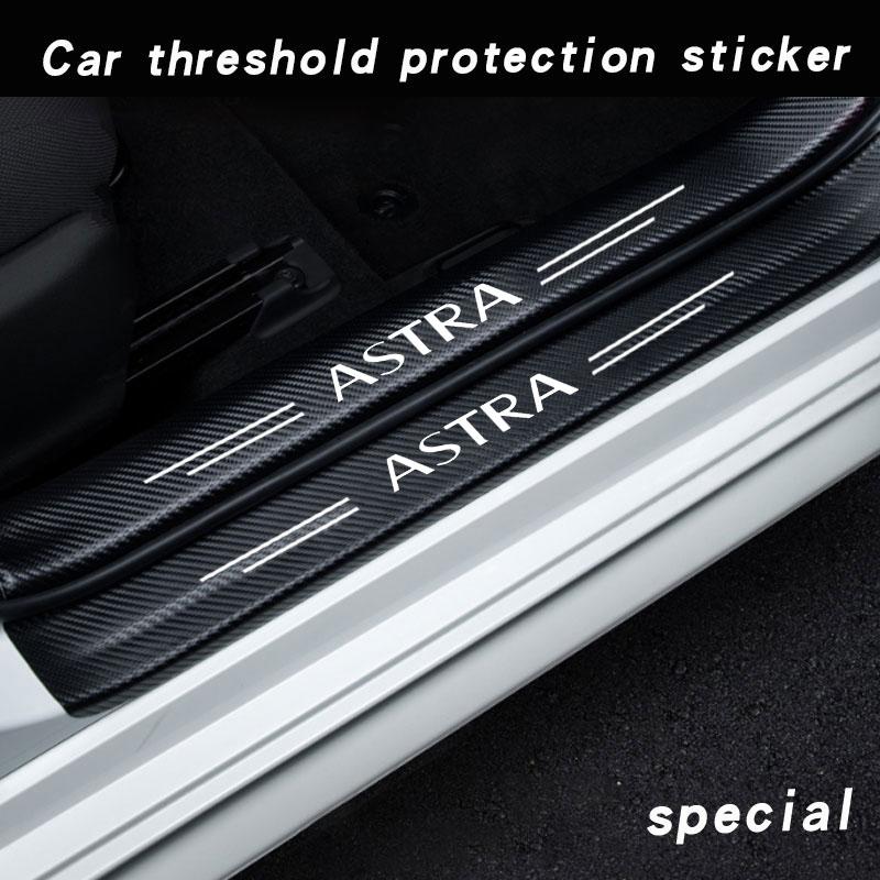 Car Door Sill Carbon Fiber Car Sticker Protector Strip Waterproof Protect Film for Opel Astra Accessorie Anti-drity Anti-scratch