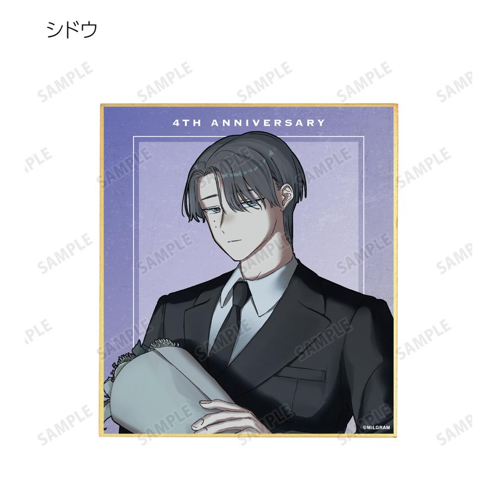 Null Milgram Newly Drawn 4th Anniversary Ver. Trading  Mini Shikishi 1box 11p
