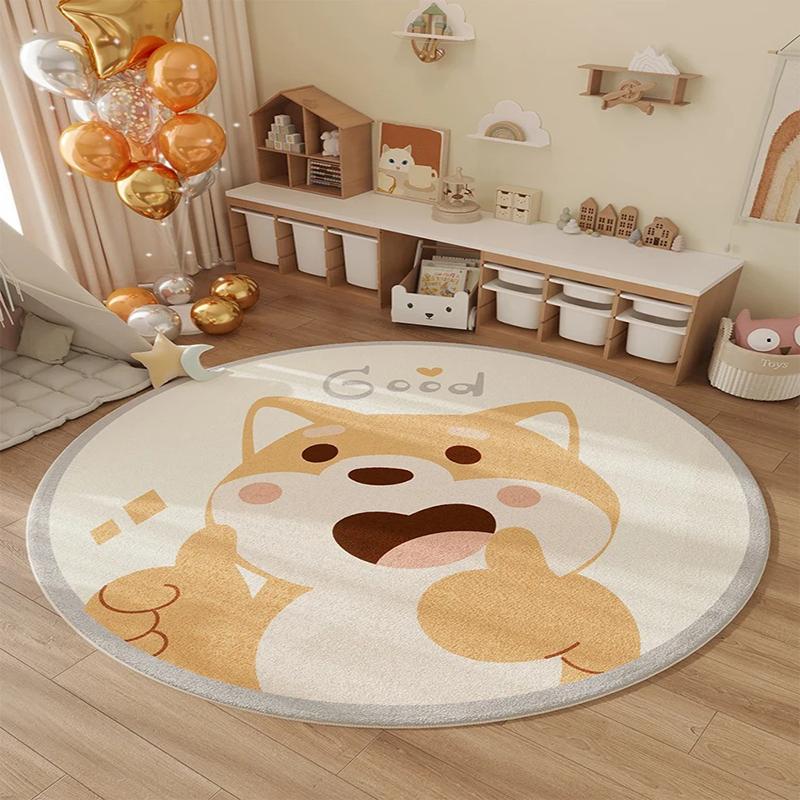 

Space Planet Rocket Cartoon Anime Pattern Printed Carpet , Kids Play Mat , Study Room Floor Mat , Living Room Decorative Mat 80X80CM