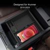 CarQiWireless 2024 Upgrades Kabelloses Ladegerät/Organizer-Ablage für die Mittelkonsole für Toyota 4runner 2010-2024 2023, kabelloses Telefon-Ladepad für Toyota