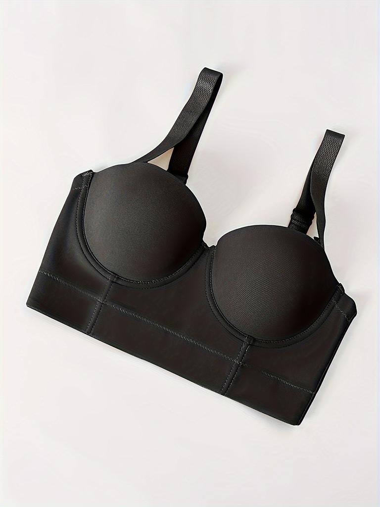 European and American Seamless Smooth Underwire Underwear Push-up Wide Bottom Half Cup Bra