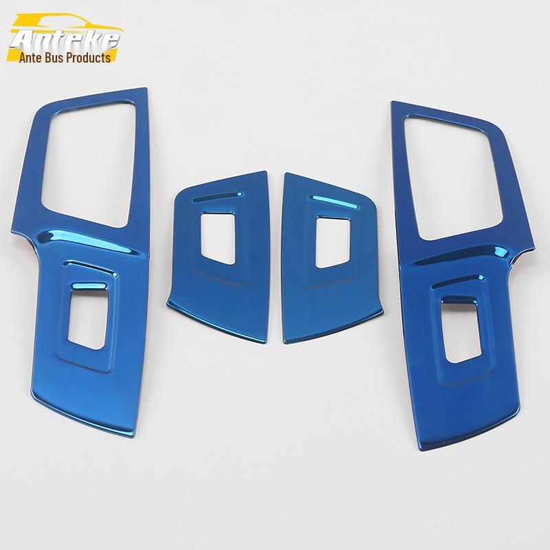 

18 CC Glass Lift Decorative Panel & Window Armrest Switch Frame Sticker