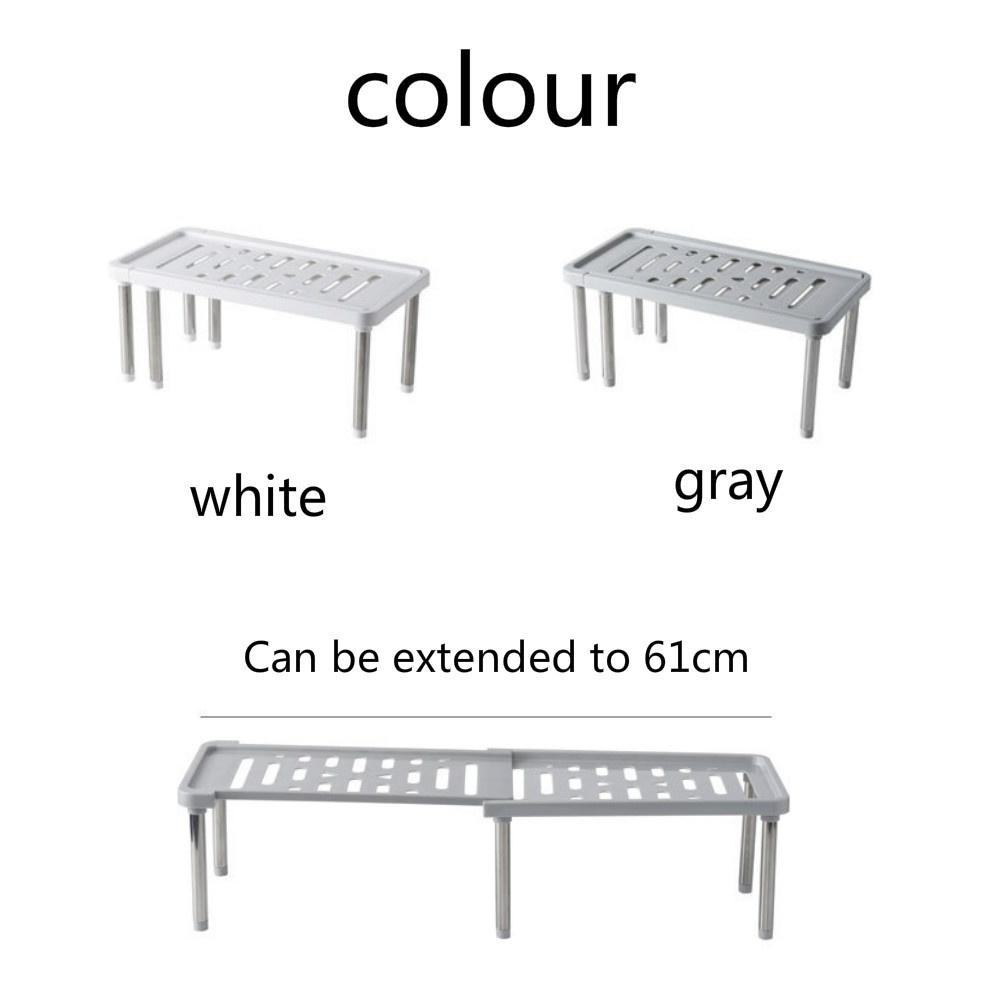 Multifunksjonelle Uttrekkbare Kjøkken- og Baderoms Hyller med Flere Lag Kjøkken- og Baderoms Ryddestativer