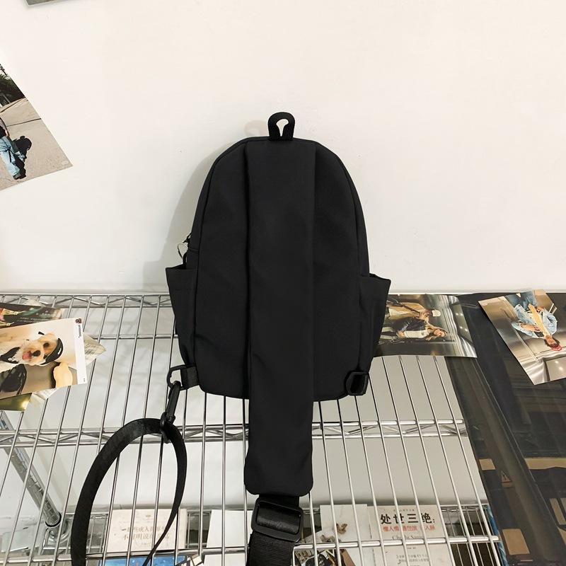 Nylon Messenger Bag Casual Women'S Breast Bag Couple Tooling Messenger Bag Style Sports Fashion Casual Shoulder Bag