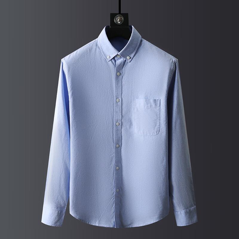 Men's Plus Size Oxford Long Sleeve Shirt