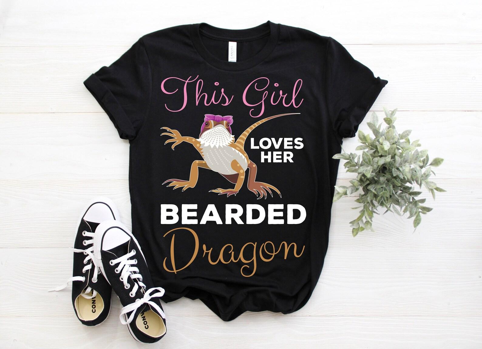 Just A Girl Who Loves Her Bearded Dragon Gift T-shirt, Reptile Lizard Lover, Cute Bearded Dragons, Pogona Owner Tee, Reptiles Lizards Shirts 140