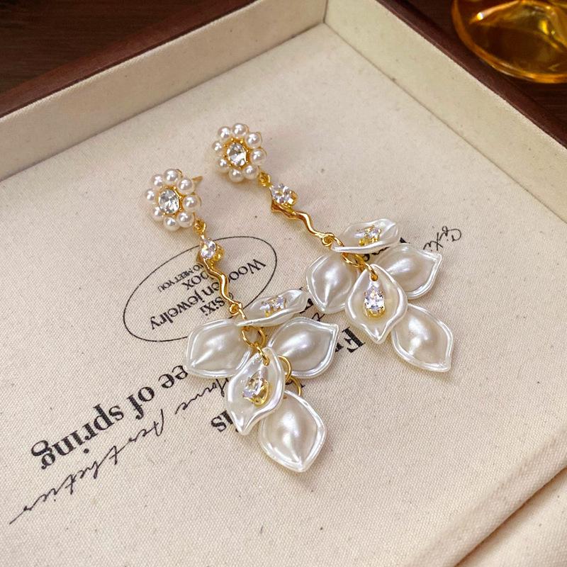 

Элегантные серьги-кисточки из барочного жемчуга и ракушек для женщин