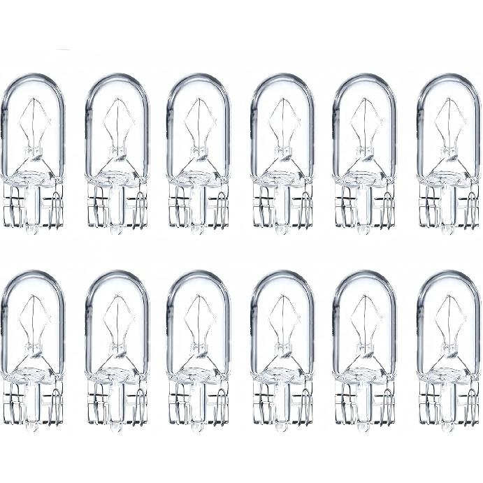 Упаковка из 12 штук Лампочка 168 194 2825 Боковые габаритные огни для автодома 158 12961 168Ll 168Cv 12V 5W T10 Лампочки для прицепа Подходят для Accord Civic Odyssey Elantra