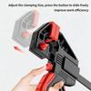 Heavy Type Woodworking Clamp Handed Ratchet Clip with Nonslip Rubber Grip for Professional Carpentry and Crafts Projects