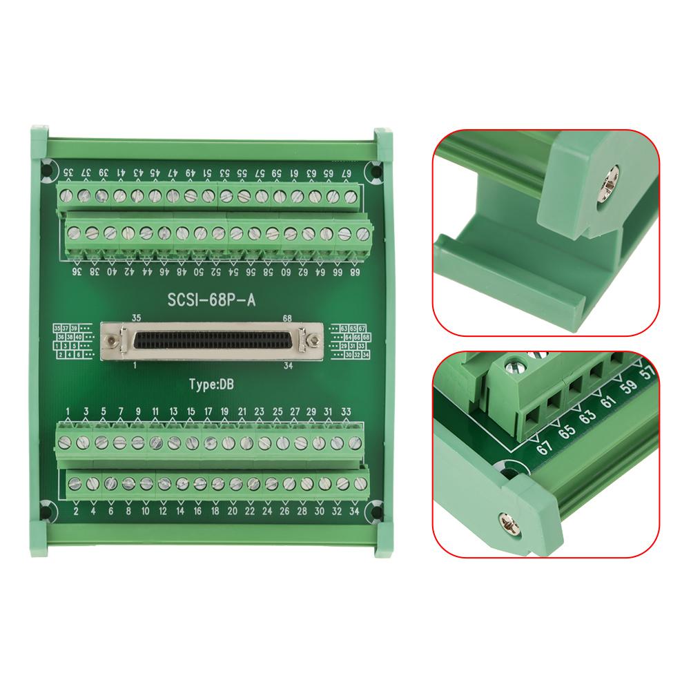 SCSI68 68pin DB Type Female Connector Breakout Board Terminal Module
