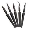 5Pcs Electronic Tweezers Plastic Precision Multi-Purpose Heat Resistant Insulation Tweezer for Coil Pinching Non-Conductive