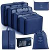 Travel Organizer Set 7/8/9/ Pcs Packing Cubes Suitcase Storage Bags Portable Luggage Tidy Pouch for Clothes & Shoes Folding