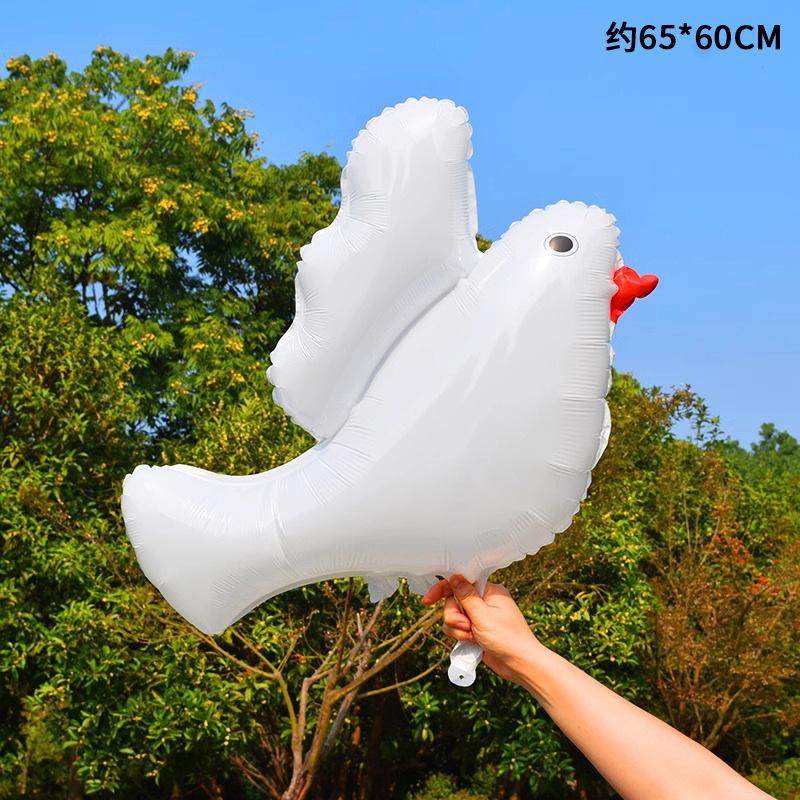 

Білий Голуб Миру Алюмінієва Фольгована Кулька Шкільні Садочкові Заходи Ігри На вулиці Реквізит для Фото Peace Dove