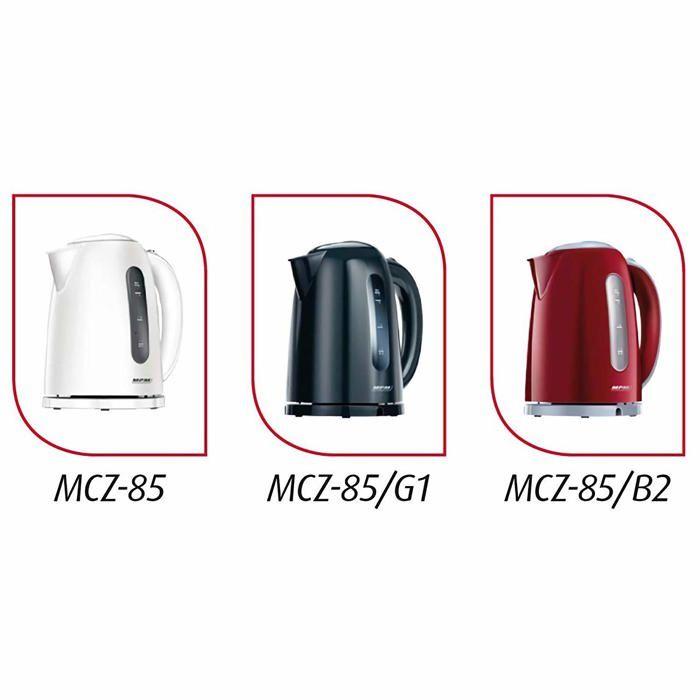 Bouilloire électrique sans fil - MPM - MCZ-85/B2 - 1,7 litres - filtre anti-calcaire - rouge