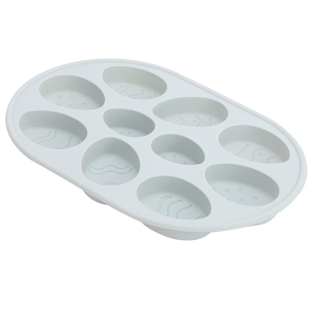 Multi Functional Easter Egg Shaped Cake Mold Silicone Chocolate Baking Mold Accessory(Blue Grey )