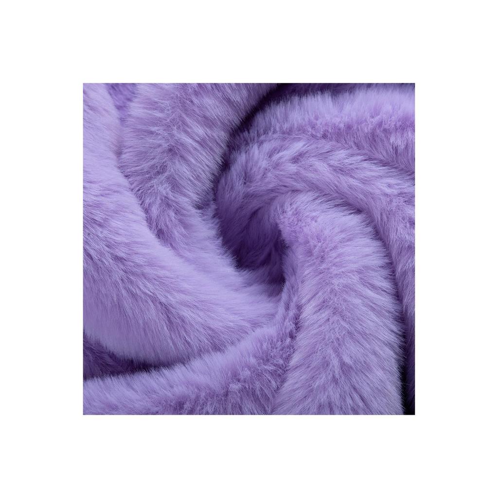 In-stock 15mm Imitation Rabbit Fur Fabric, Long Pile Plush Toy Fabric, Single-sided Velvet.
