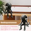 Skeleton Soldier Statue, 6in Skeleton Soldier Toy With Military Helmet And Sunglasses, 3D Soldier Garden Ornaments, Interesting Desktop Decorations