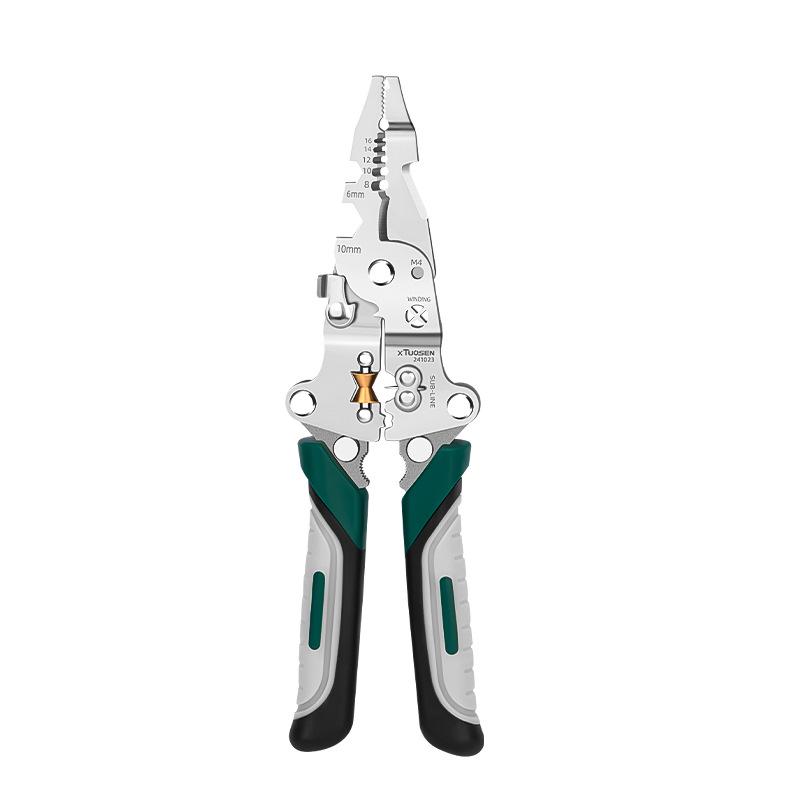 Tuosen Multifunctional Electrician's Wire Stripping and Crimping Pliers
