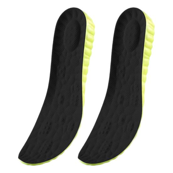 1 Pair Inner Heightening Insole Breathable Anti-Odor Arch Support Multi-Level Height 1.5/2.5/3.5cm Ergonomic Shoe Inserts for Sports Shoes