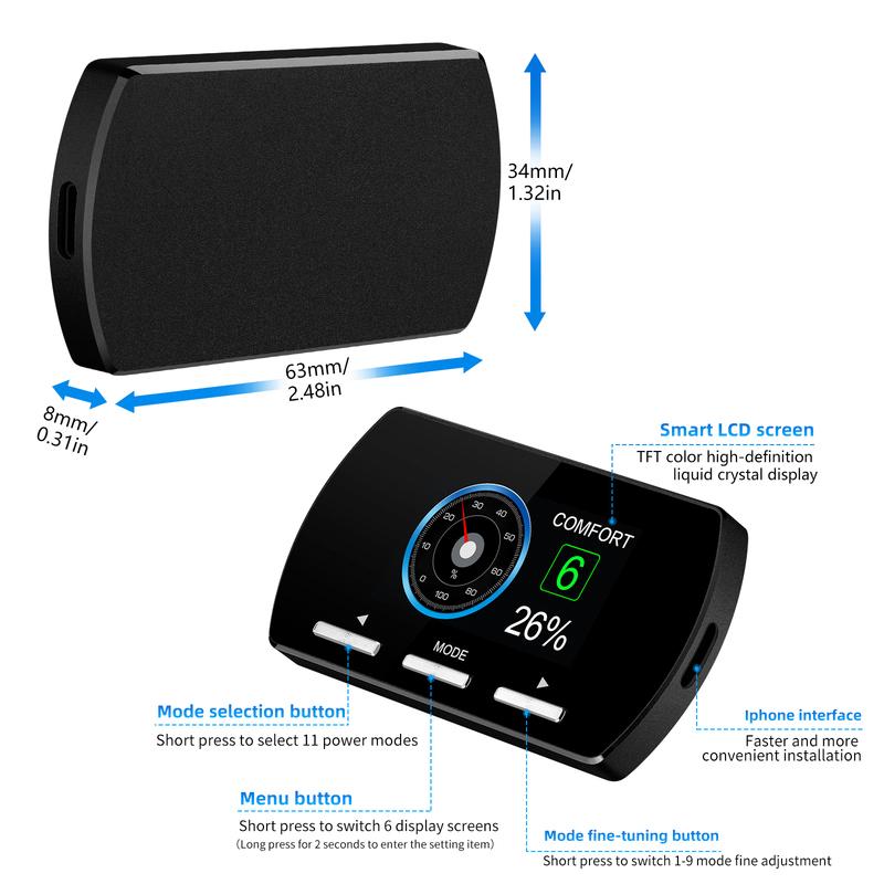 Car Electronic Throttle Controller Accelerator Tuning 9 Drives 5 Modes Racing Accelerator Potent Booster For BMW For Ford Ranger