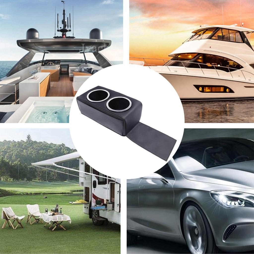 Cup Holder For Car Leather Vehicle Accessories Couch Drink Holder Car Backseat Organizer For Cell Phone Snack Remote Water