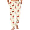 Men's Christmas Print Sleep Pants for Fall and Winter Comfort Wear