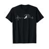 Big Wave Surfing Heartbeat Surfers Beach Lover Surfboard T Shirt for Girls Kids Vintage Washed Stylish Comfortable