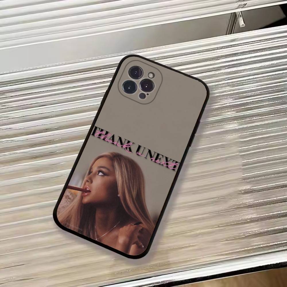 Singer A-Ariana Grande Phone Case For iPhone 17, 16,15,14,13,12,11 Plus,Pro Max, Others Soft Black Cover