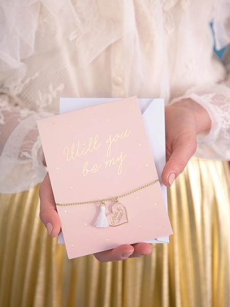 Will You Be My Maid Of Honor Card With Bracelet