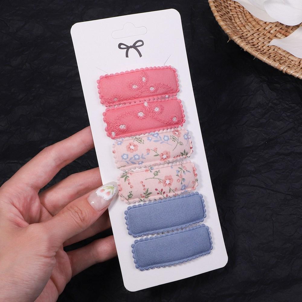 

6 шт./компл. заколки для волос с блестками для девочек, заколки для волос, мультяшные прозрачные струящиеся детские челки, заколки для волос, женские аксессуары для головных уборов 6 pcs with s set