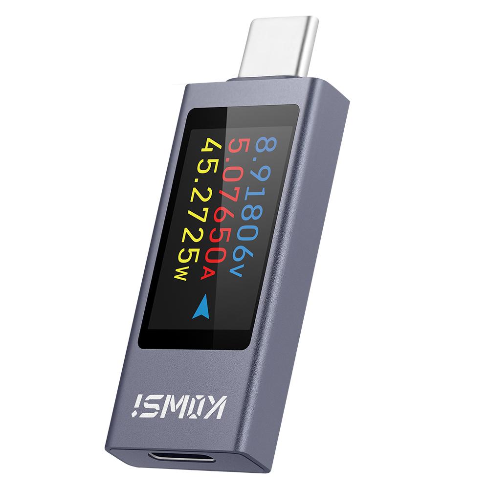 DC 4-30V 0-12A Digital Display DC Voltage Ammeter Power Meter Detector Type-C interface Cell Phone Charger Tester