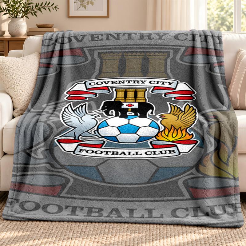 Coventry City F.C. blanket Flannel Blanket Soft Cozy Plush Throw for Sofa Bed Lightweight Home Decoration Outdoor camping