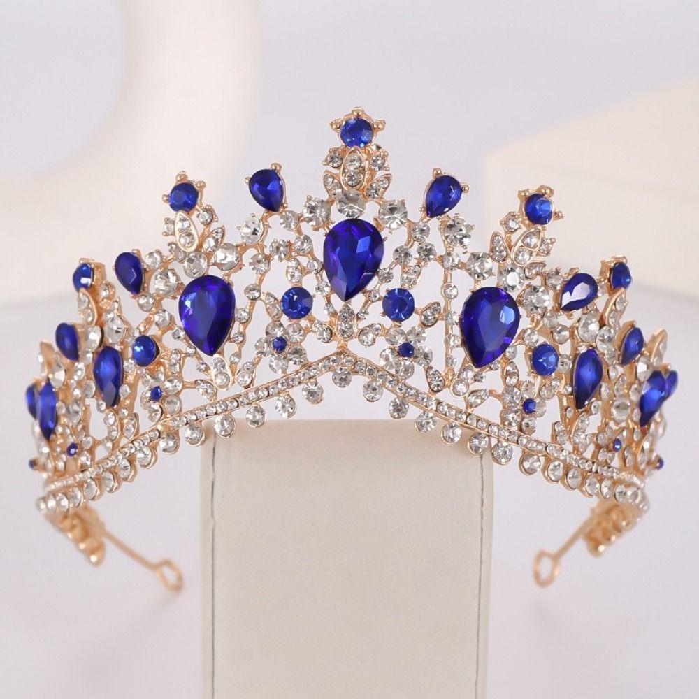 Luxury Baroque Crowns Vintage Style Bridal Tiara Headwear Princess Tiara  Women Girls