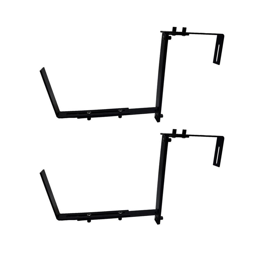 2/4Pcs Flower Box Brackets Adjustable Wall Planter Hook Hanging Plant Brackets Window Planter Hangers for Garden Fence