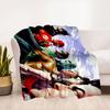 Justice League DC Comics Superhero Group Wall Art Print Poster Blanket Flannel Throw Blanket, Bed, Travel, Camping, Office, Couch, Chair