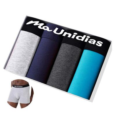 4ks Pánske nohavičky Bavlnené mužské boxerky Sexy pánske spodky veľká veľkosť