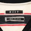KIIT Made In Japan Border Pattern Long Sleeve T-shirt White Ron T Men's Used