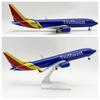 Miniature Plane 30CM US Southwest Airways Airplane B737 1:240 Scale Resin Aviation Model With Stand & Wheel Aircraft Home Decor