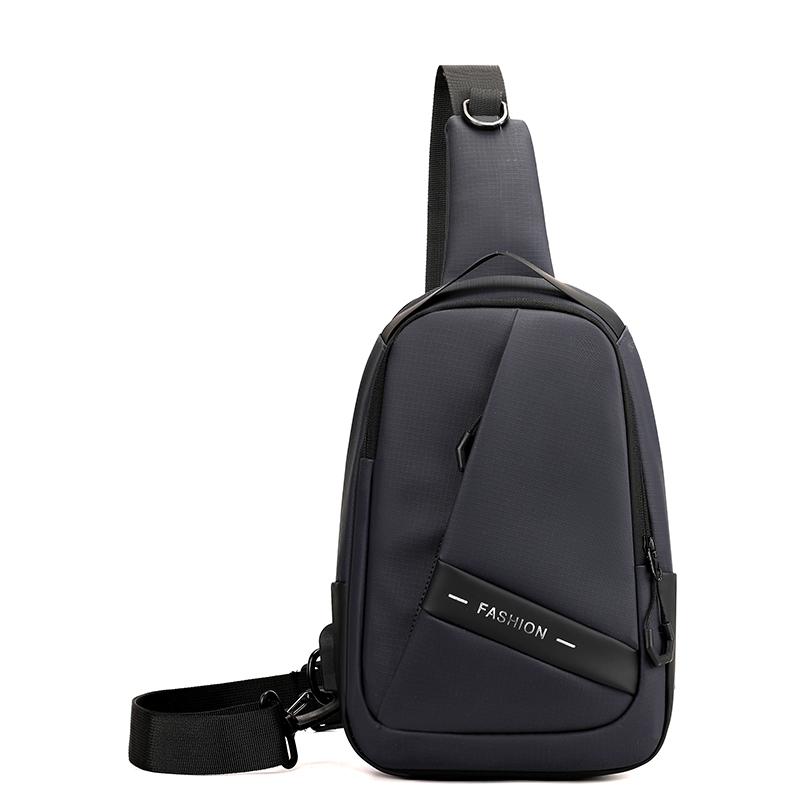 Erkek Hafif Su Geçirmez Göğüs Çantası - Çok Cepli Sportif USB Şarjlı Askılı Çanta (Dayanıklı ve Ellerinizi Serbest Bırakan Dış Mekan Aktiviteleri İçin)