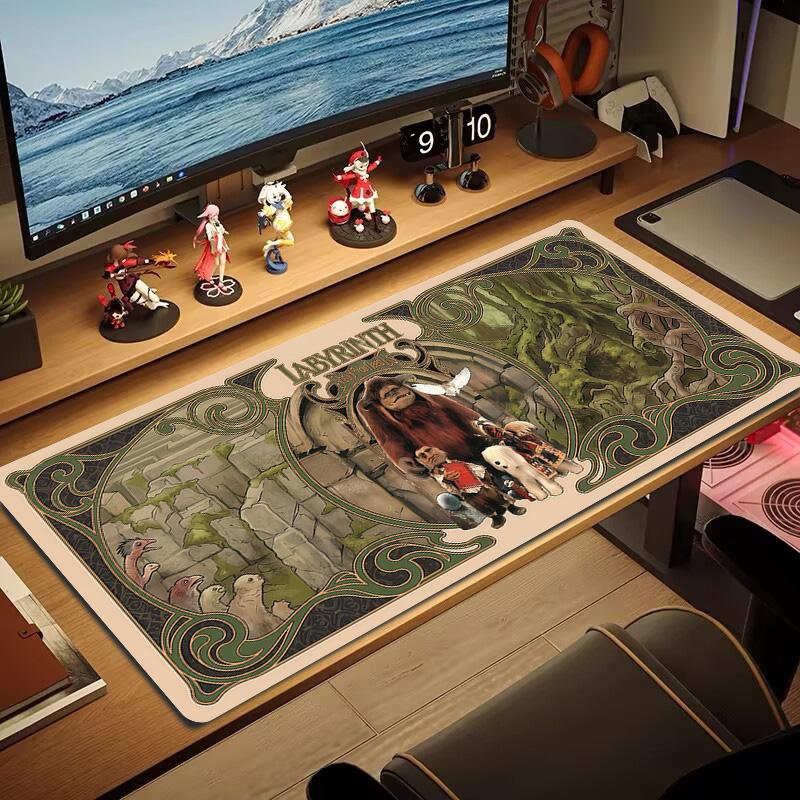 Labyrinth Large Size Mouse Pad Large Gaming Table Cushion Non-slip Laptop Tablet Big Mousepad XXL Mat Mini PC Playmat With Lock Edge